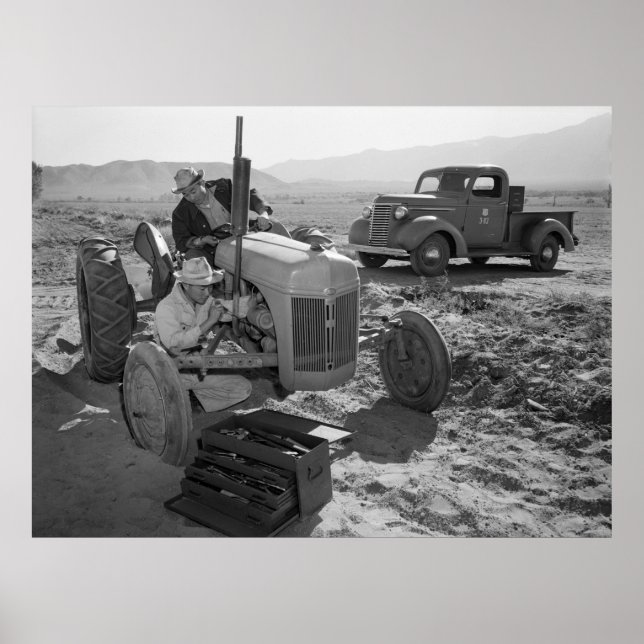 Manzanar Mechanic, 1940s Poster (Front)