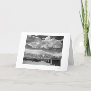 Manzanar Street Scene, Clouds 1943 Card