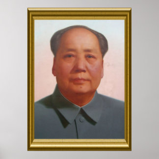 Mao portrait poster