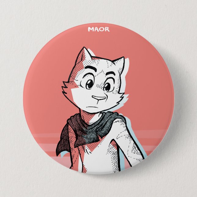 MAOR 3" Button - 'Bold' Series: Maor (Front)