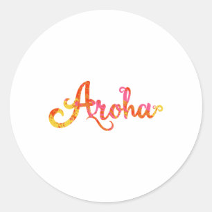 Maori Aroha Love In Maori Language - Gift Idea Classic Round Sticker