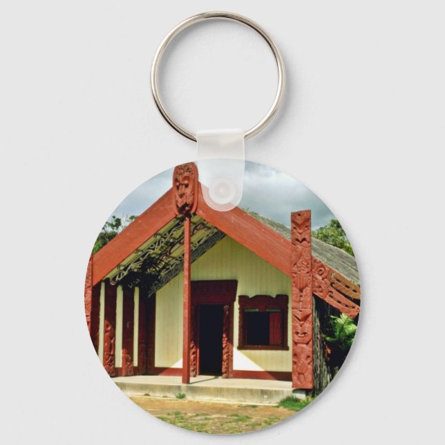 Maori Arts And Crafts Institute, Rotorua Keychain (Front)