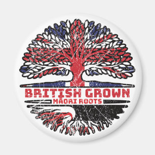 Maori British UK Tree Roots Flag Magnet