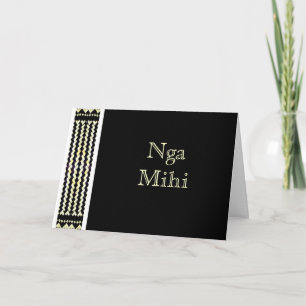 MAORI CARD Nga mihi Greeting Cards