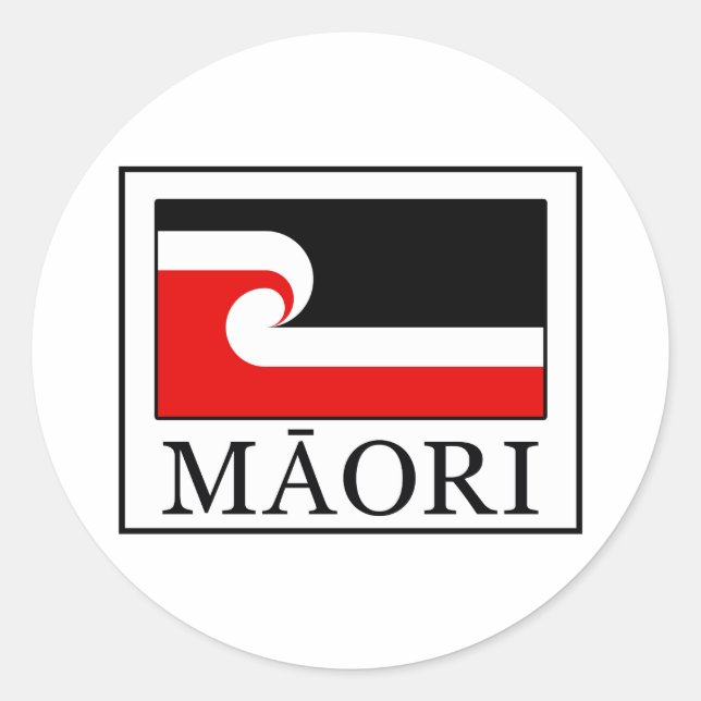 Maori Classic Round Sticker (Front)