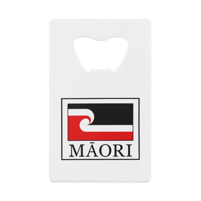 Maori Credit Card Bottle Opener (Front)