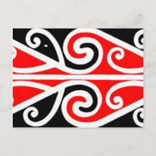 maori designs tribal art for you postcard