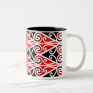 maori designs tribal art for you Two-Tone coffee mug