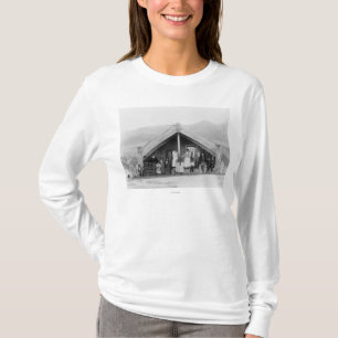 Maori Family at Home PhotographNew Zealand T-Shirt