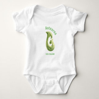 Maori fish Hook (Hei Matau) Baby Bodysuit