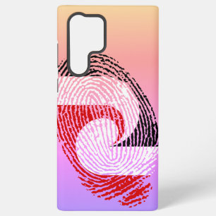 Maori flag fingerprints samsung galaxy case