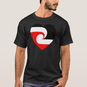 Maori Flag Heart T-Shirt