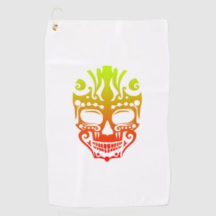 Maori French Bulldog Tribal Tattoo Gift Idea Golf Towel