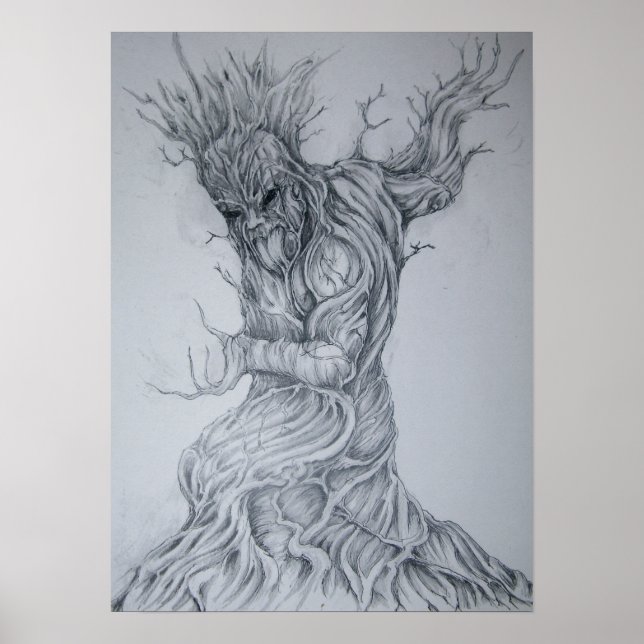 Maori Gods, Tane Mahuta. God of the forest Poster (Front)