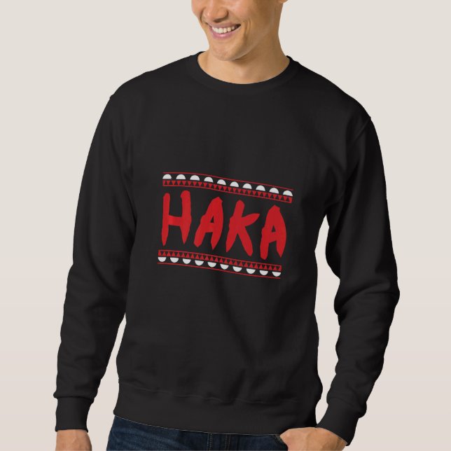 Maori Haka Dance Warrior Haka Dance Idea Sweatshirt (Front)