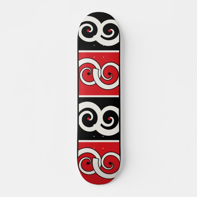 Maori Inspired Spiral Skateboard (Front)
