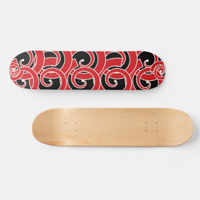 Maori Inspired Spiral Skateboard (Horz)