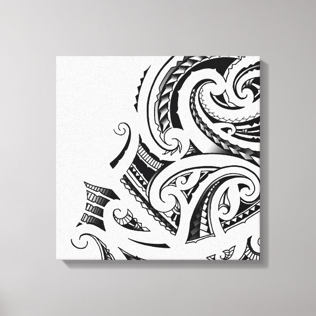 Maori Kirituhi tattoo art Canvas Print (Front)