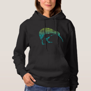 Maori Kiwi Tribal Aboriginal New Zealand Bird Art  Hoodie