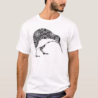 Maori Kiwi Tribal Aboriginal New Zealand Bird Art  T-Shirt