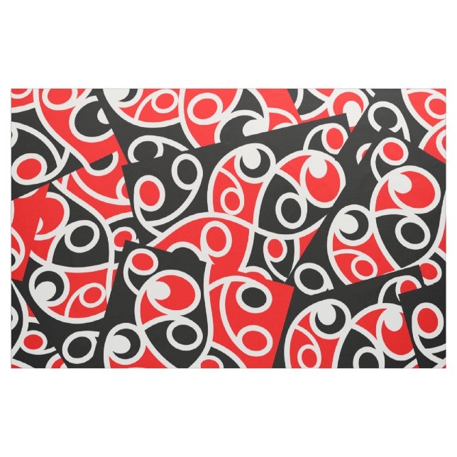Maori Kowhaiwhai Layered Pattern Fabric (Yard)
