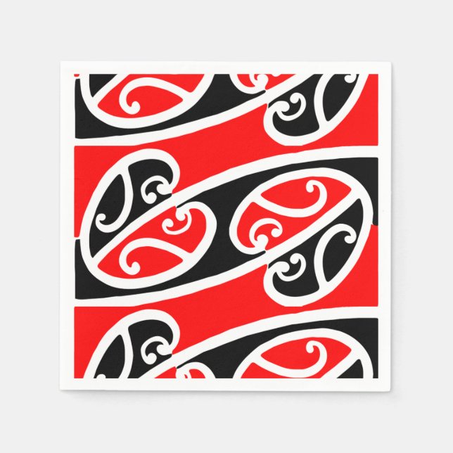 Maori Kowhaiwhai Pattern 2 Napkin (Front)