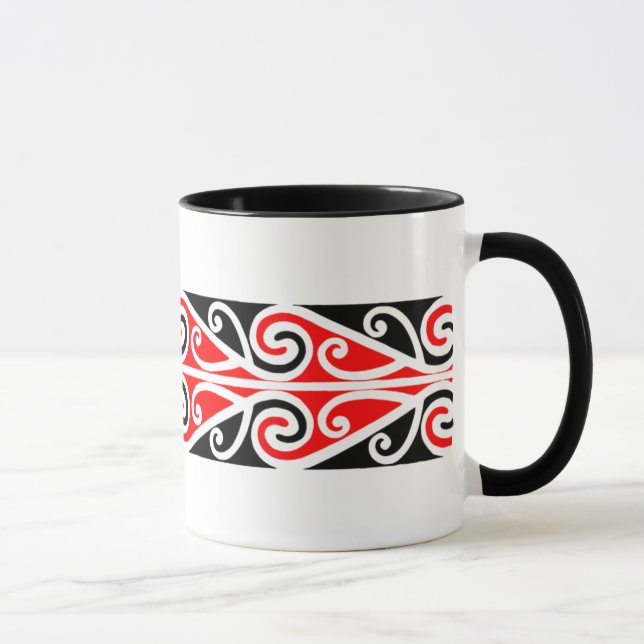 Maori Kowhaiwhai Pattern 5 - Mug (Right)