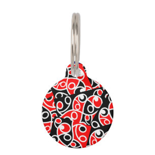 Maori Kowhaiwhai Tribal New Zealand Pet Tag