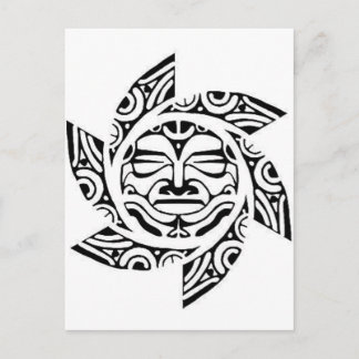 Maori Mask Postcard