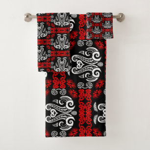 Māori New Zealand Art Bath Towel Set