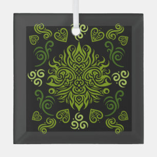 Māori New Zealand Art Glass Ornament