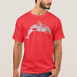 Maori Orca Killer Whale Tribal Tattoo Gift Idea T-Shirt
