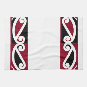 Maori Pattern Koru Kitchen Towel