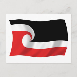 Maori People Flag Postcard