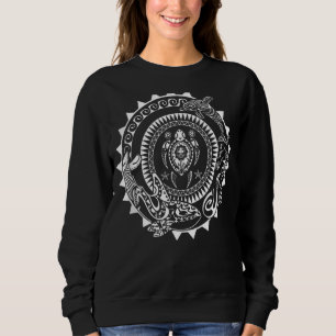 Maori Polynesian Tattoo Orca Dolphin Turtle Scuba Sweatshirt