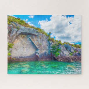 Maori Rock Mural New Zealand Jigsaw Puzzle
