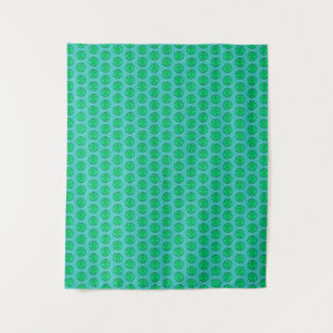 Maori Sun Symbol Green Sea Turtles Tapestry