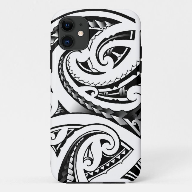 Maori tattoo designs New-Zealand moko Case-Mate iPhone Case (Back)