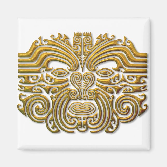 Maori Tattoo - Gold Magnet (Front)
