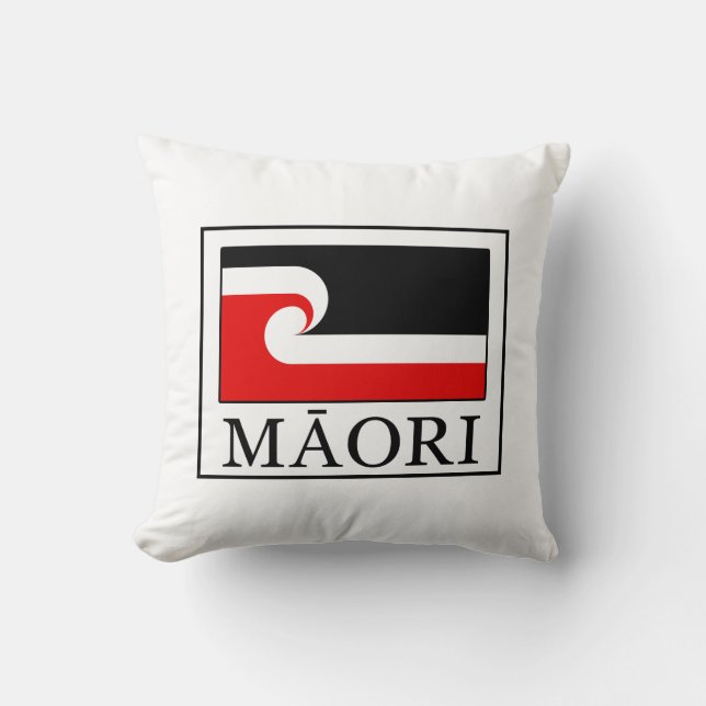 Maori Throw Pillow (Front)