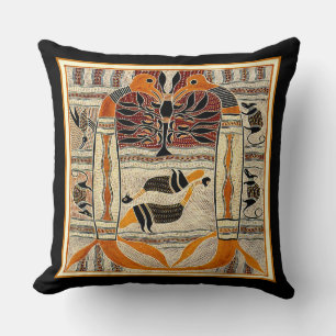 Maori Tribal Animal Spirits Throw Pillow