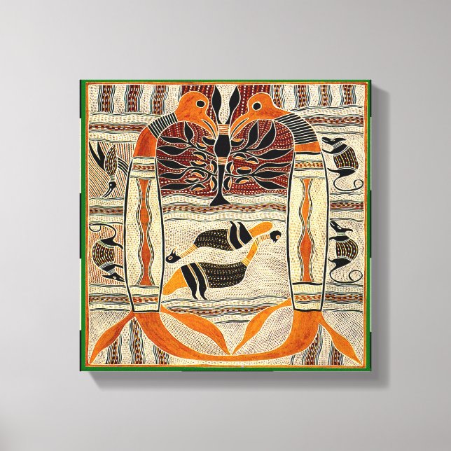 Maori Tribal Folklore Canvas Print (Front)