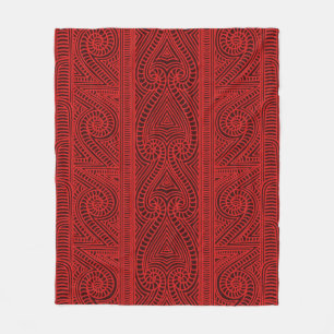 Maori tribal pattern – The Whakairo art of carvi Fleece Blanket