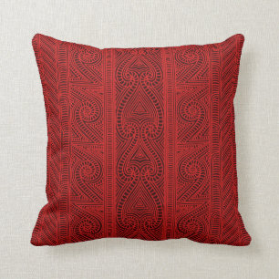 Maori tribal pattern – The Whakairo art of carvi Throw Pillow