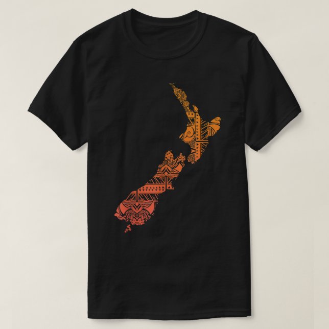 Maori Tribal Polynesian New Zealand Culture Tattoo T-Shirt (Design Front)