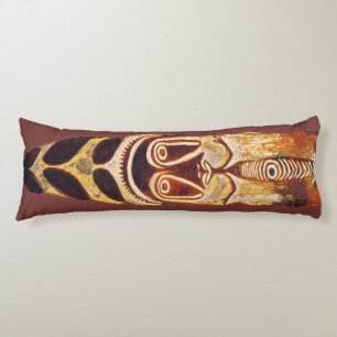 Maori Tribal Shield Body Pillow