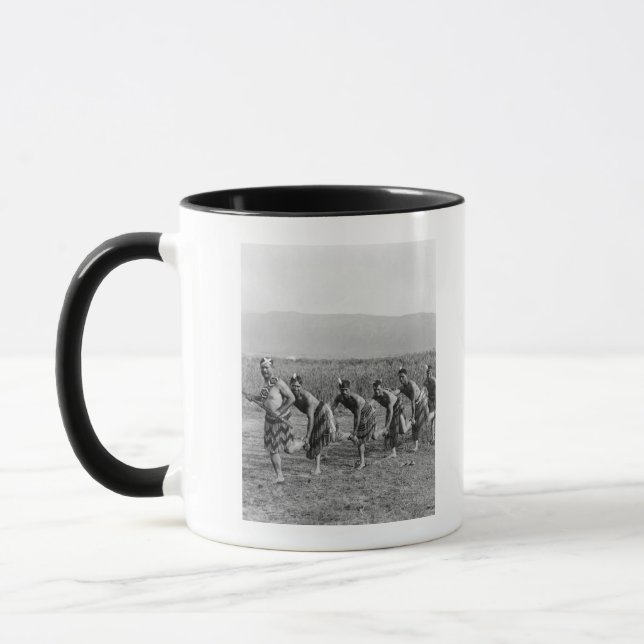 Maori War Dance Photograph Mug (Left)