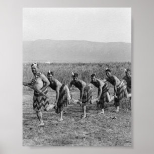 Maori War Dance Photograph Poster