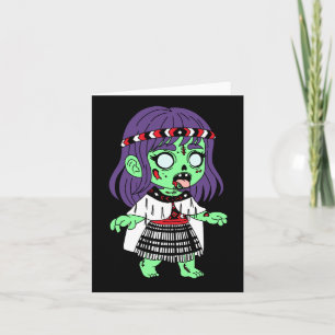 Māori Zombie Note Card