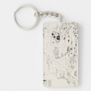 MAP: AMERICAN INDIANS 2 KEYCHAIN